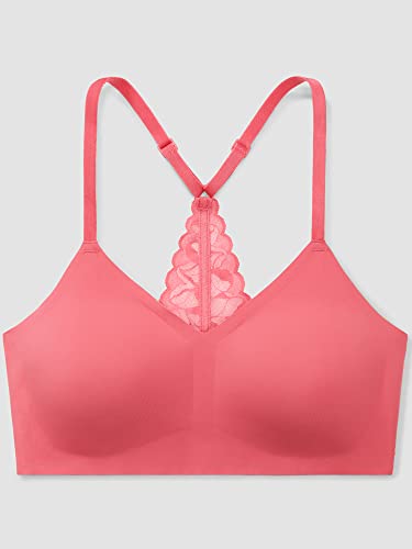 Image of True & Co Womens Lace Racerback Adjustable Strap Bralette