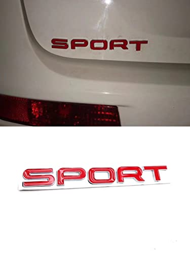 Image of Metal Limited Red Sport Lettering Tailgate Boot Lid Emblem Badge for Range Rover (Silver)