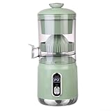 Electric Citrus Juicer with LCD Display, 12000 RPM High Yield Lemon Squeezer for Oranges Limes, One-Touch Operation, Easy Clean Removable Parts, Green(Green)