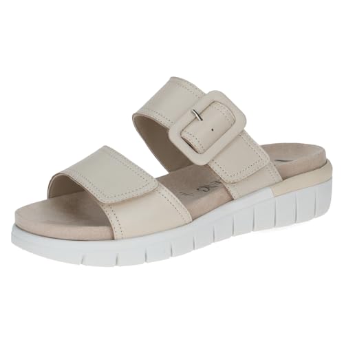 Sandale plate Caprice femme 9-28713-44 chaussure été en cuir souple
