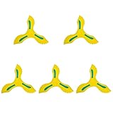 Artibetter 5 Stück Scheibe: Spielzeug: Partybumerangs Die Outdoor-Sportarten Spielen Jungen Die Lustige Eva Werfen DREI Bumerangs Werfen Zugunsten von Kindern Sogar Klinge Die Gelb Fliegt