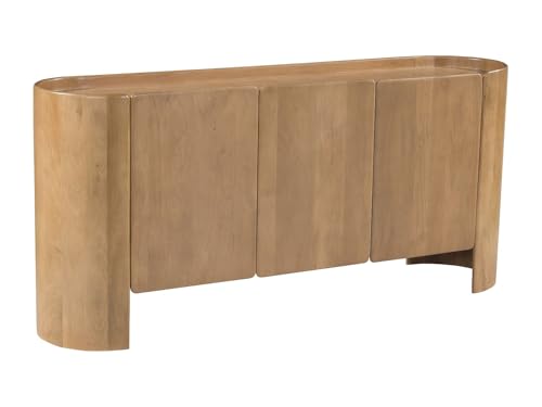 Vente unique   Aparador Islara   L 165cm x A 40cm x H 75cm   Mango   Color Natural Claro
