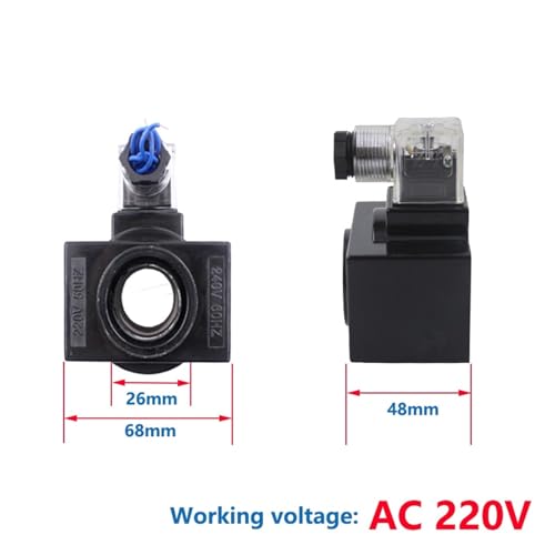 Bobine d'électrovanne hydraulique 220V alternative trou 26mm - 3