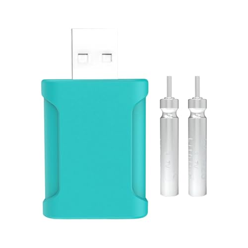 Celuicion Float Ricaricabile CR-425 Float Batteria Caricabatterie USB Luminoso Elettronica Float Caricabatterie per Galleggianti Elettronica Batterie Accessori per La di Notte(Kit di Ricarica Doppio