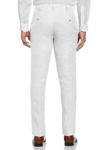 Mens Linen Pants Flat Front Lightweight Summer Beach Loose Fit Casual Trousers with Pockets2