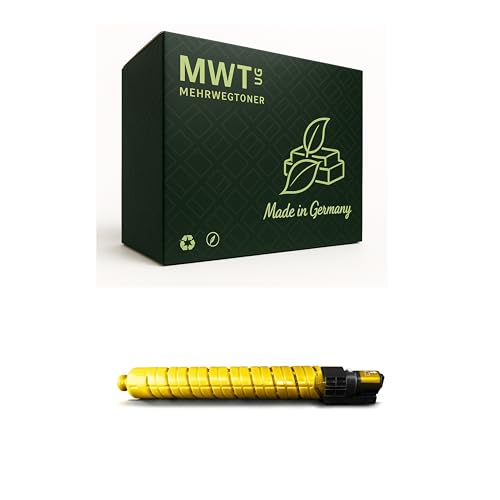 Cartouche de toner contre les traces de rechange pour Ricoh Aficio MPC4501 jaune 842049