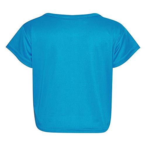 Image of Loxdonz Girls Basic Dance Crop Top Kids Plain Short Sleeve Crop T-Shirt Tees Top