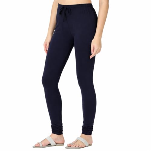 Image of Robinbosky Cotton Churidhar Leggings for Women - Stylish, Stretchable & Flattering Fit for All-Day Comfort