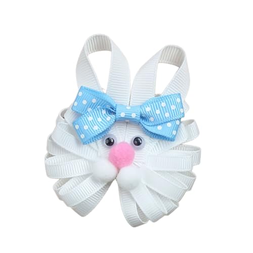 手作りイースターチキン/バニーちょう結びヘアクリップ快適な生地バレッタ子供と大人のためのフェスティバル帽子イースターテーマの装飾