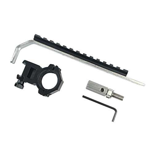 DYNWAVE Archery Flashlight Bracket, Durable Aluminum Flashlight Torch Clamp Bracket Holder, Night Hunting