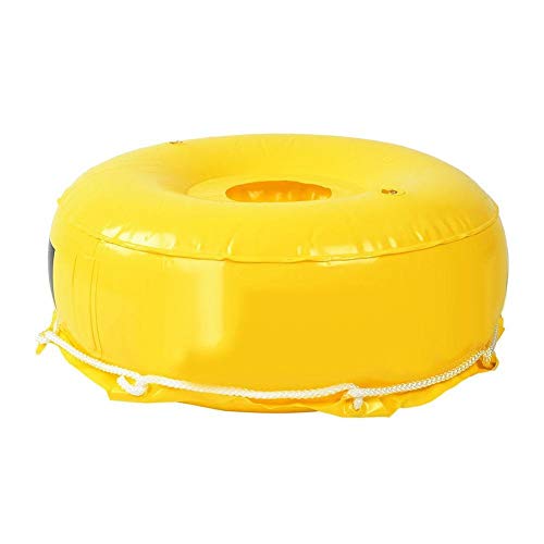 Heitune Scuba Superficie Salto del Mar Boya De Señalización De Buceo Libre Inflable Bandera-Flotador Buceo Boyas Bola Amarilla (Amarillo)