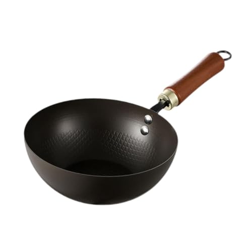 Wok de hierro con mango de madera, 24 cm miniatura 6