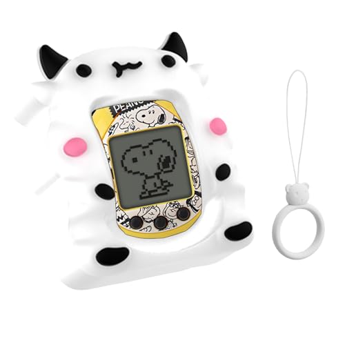 Peanuts Tamagotchi ���܂����� �p �P�[�X �J�o�[�yYANMONGI�z �ی�J�o�[ �V���R���ی�P�[�X �[�`�F�[���t�� �ϏՌ� �����h�~ �����X�g���b�v�t�� �h�� �h�o �w��h�~ �L�Y�h�~ �S�ʕی�(�z���C�g)