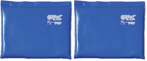 Image of Chattanooga ColPac Reusable Gel Ice Pack Cold Therapy for Knee, Arm, Elbow, Shoulder, Back for Aches, Swelling, Bruises, Sprains, Inflammation (11 inchx14 inch) - Blue (Pack of 2)
