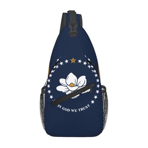 Sac de poitrine Mississippi noir pour libérer vos mains en randonnée décontractée