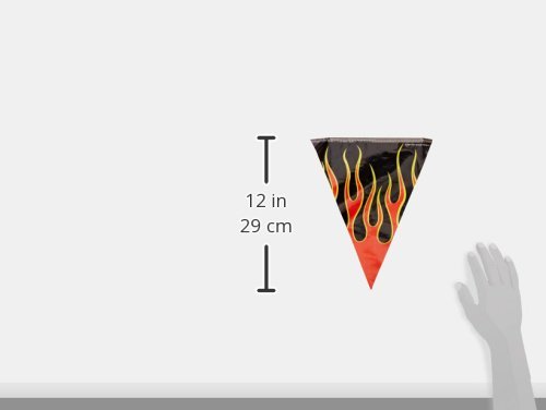 Flame Pennant Banner Party Accessory (1 Count) (1/Pkg) #TOP7