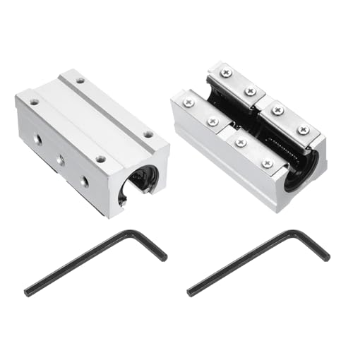 Bloc de roulement lineaire SBR16LUU 16mm rail coulissant imprimante 3D 2Pcs