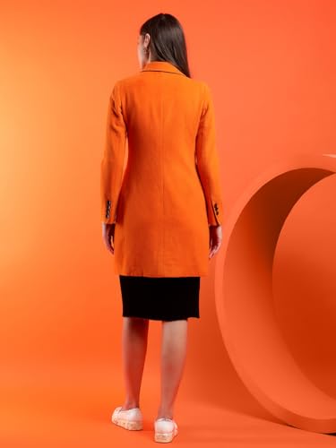 Image of KOTTY Womens Cotton Blend Standard Length Elegant Style Coat - Classic Style with Modern Detailing