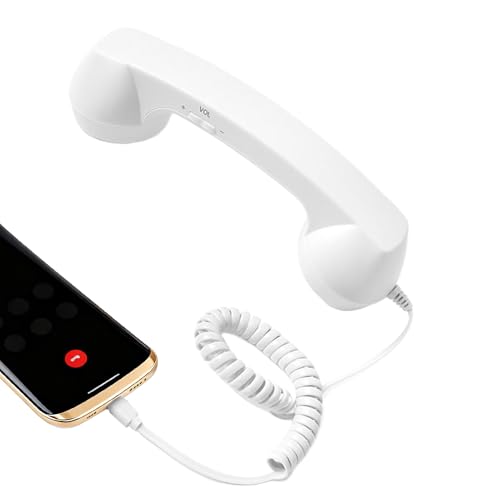 携帯電話用 レトロ ハンドセット - レトロ タイプC クラシックで快適な 電子機器用アクセサリー - 旧式 電話 - オフィス 家庭 キッチン ベッドサイド バスルーム ベッド デスク リビングルーム 学校 病院用