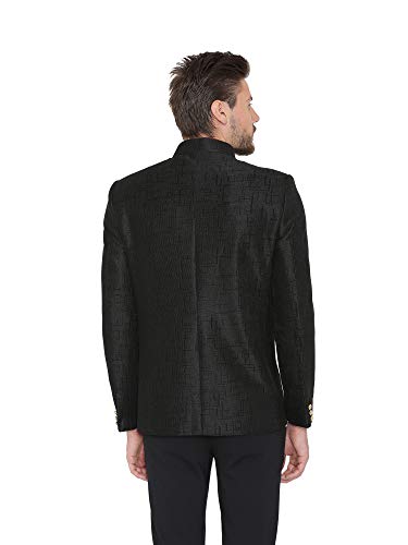 WINTAGE Men's Imported Rayon Party/Festive Indian Jodhpuri Grandad Bandhgala Blazer : 3 Colors3