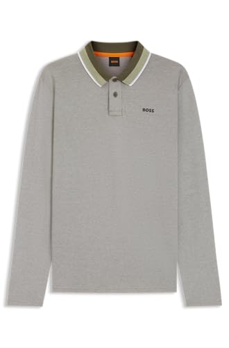 Polo Boss Peoxfordlong 1 homme coton piqué manches longues chic