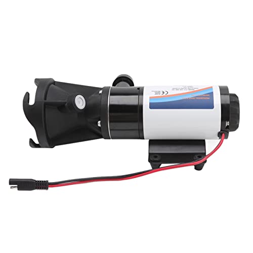 Tihebeyan Maceratorpumpe für Wohnmobile, RV Tragbarer RV -Abfall -RV -Abfallpumpe 12 -V -Fluoroplastik -Legierung 4 Blätter Hoher Sicherheit Easy Control RV Macerator Pumpe für RV -Küche
