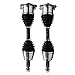 Detroit Axle - 4WD Front CV Axles for Chevy Silverado GMC Sierra 1500HD 2500 3500 HD 2500HD 3500HD, Yukon Tahoe, K1500 K2500 Suburban K3500 Hummer H2, 2 CV Axle Shafts Assembly Replacement