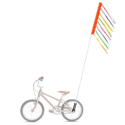 Drapeau de vélo de 1,8 m avec mât anti-danger pour scooter de mobilité