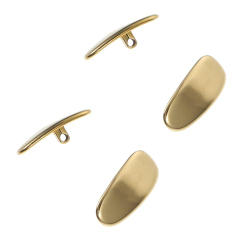 Operitacx Titanium Nose Bracket 4Pcs Metal Nose Pads Replacement Lightweight Anti-Slip Eyeglass Accessories for Reading Glasses Daily Use
