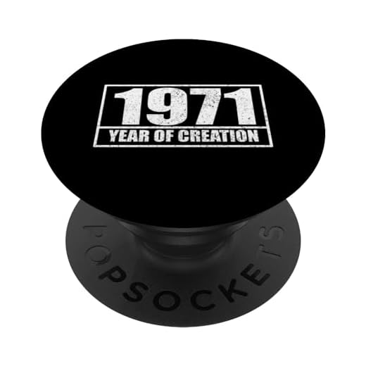 1971 Divertido Cumpleaños Año de Creación Diciendo Humor Vintage PopSockets PopGrip Intercambiable