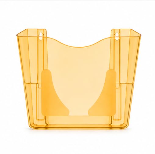 Deflecto Gemstone collection A4 Portrait Wall Pocket Literature File - Amber