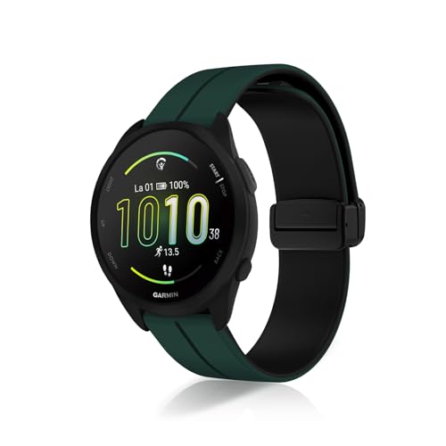 [ReHowy] Garmin Forerunner 570 42mm/Forerunner 165 �Ή� �o���h �V���R���� �e�͐� �K�[�~�� �t�H�A�����i�[ 570 42mm �����o���h ���C �o�b�N���t�� 20mm �����x���g �T�C�Y���߉\ �R���p