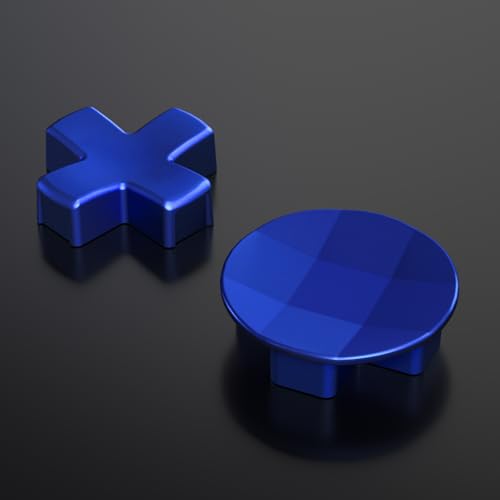 Image of eXtremeRate 2Pcs Metallic Blue Magnetic Stainless Steel D-Pads for Xbox Elite 1 /2 Controller, Replacement Directional Pad Button Kits for Xbox One Elite & Xbox One Elite Series 2 Controller