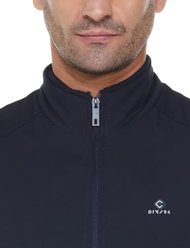 Image of Qube By Fort Collins Men's Lightweight Bomber Jacket with Fur Lining - Fleece-Lined Winter Jacket for Men | Full Zip Warm High Neck Jacket with Stand Collar & Zip Pockets for Winter Wear & Daily Use