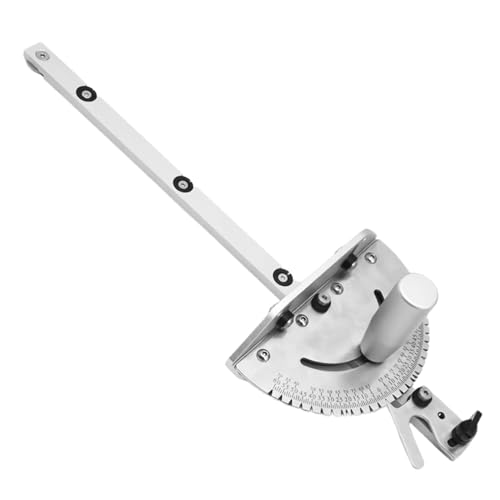 Precisions - Medidor de inglete con una mesa de ranura estándar, transportadores de alta precisión, mesa de herramientas para carpintería con valla de aluminio