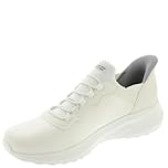 Skechers Uomo Scarpe da Ginnastica Hands-Free Slip-in Bobs Squad Chaos Daily Hype, off White Knit, 44 EU