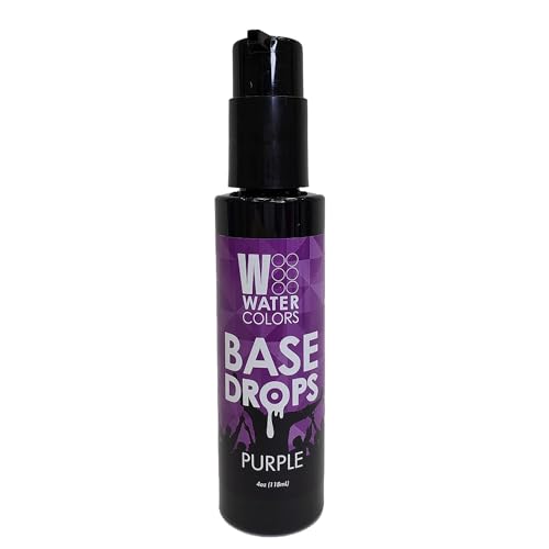 Watercolors Base Drops, Water-Based Formula with Nano-Pigments for Ultimate Versatility in Fashion Color Maintenance, Temporary Hair Dye Color Booster, Cruelty-Free, 4 oz, PURPLE