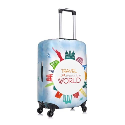 Travel Luggage Cover,Travel Blue Suitcase Protector Protector Elastic Anti-Scratch Washable, Suitcase Cover For Wheeled Suitcase Kid Adult Travel Baggage Accessories,Small3