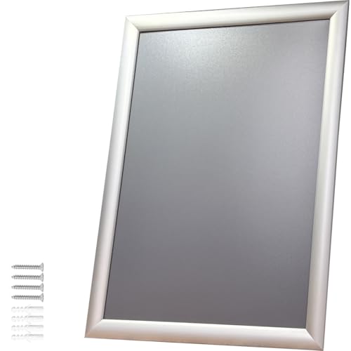 Albyco - Marco de Aluminio con Cambio de Click - Sistema Easy-Click, Formato A3 (29,7 x 42cm) - Marco para Cuadros, Portafotos - Ancho de lista 25 mm - Aluminio - Metal