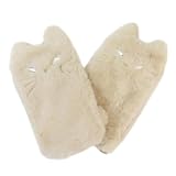 フレンズヒル FEEL WARM 指ぬきグローブ ネコファー ナチュラル LW-417-528