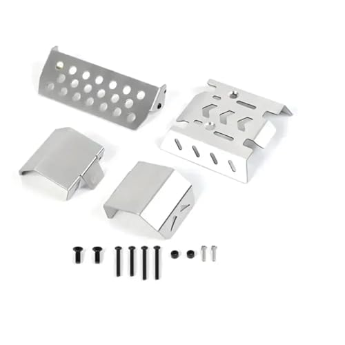 jnxwenu for MK07 1/7 4WD RC Crawler Metal Chassis Armor - Upgrade Protective Plate for Electric Model Car