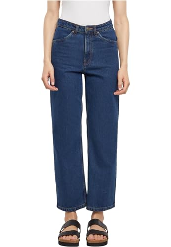 Jean cropped straight leg denim pants femme bleu délavé Urban Classics