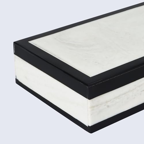 Handicrafts Home Handmade Mono Collection Decorative Jewelry Box Organizer – Keepsakes, Trinkets, and Home Decor – Antique Coffee Table Storage, Wedding Memory Box, Farmhouse Style Decor Court, 8x5x2 - Cosy Home Interiors Handicrafts Home Handmade Mono Collection Decorative Jewelry Box Organizer – Keepsakes, Trinkets, and Home Decor – Antique Coffee Table Storage, Wedding Memory Box, Farmhouse Style Decor Court, 8x5x2 - Image 5