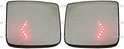 Door Mirror Wide Angle Convex with Turn Heating Circuit LH & RH (Compatible with Volvo VNL 2004-2015 Trucks Mirror)