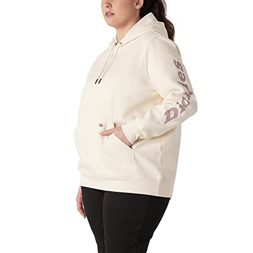 Image of Dickies womens Women's Plus Heavyweight Logo Sleeve Pullover