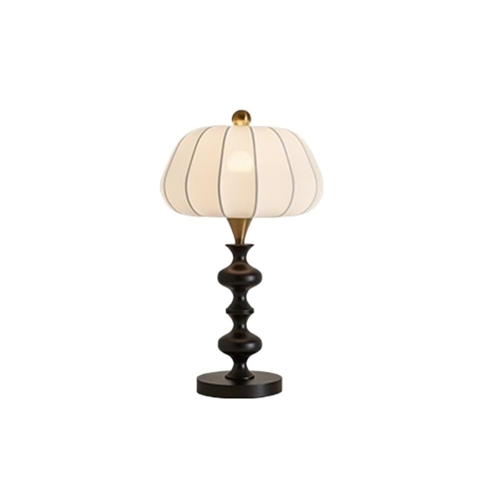 Hhmmei2024-23 Table Lamps Table Lamp Next to the Living Room Sofa Retro Wooden Bedroom Study Decoration(Black)