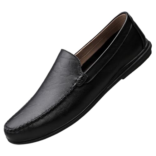 Oxford shoes for men Men's Casual Split Leather Loafers Comfortable, Breathable, Thick Sole Shoes for Everyday Wear