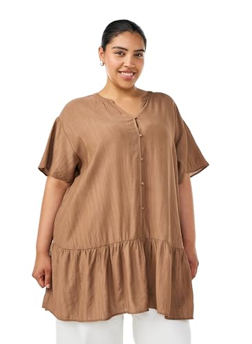 Tunique en viscose Zizzi anti-chaleur et fluide pour femme grande taille 42-60