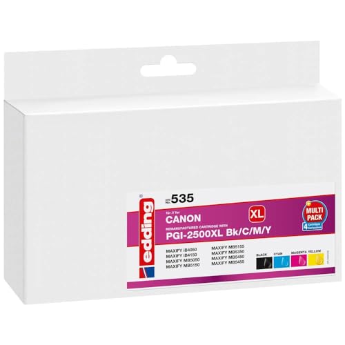 Encre edding EDD-535 pour remplacer Canon PGI-2500XL sans interruption de vos impressions