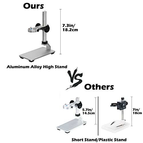 Image of Universal Microscope Stand Pro, Stable Professional Aluminum Alloy Scope Base Holder Support Bracket for Max Diameter 3.5cm USB Digital Wireless WiFi Microscope Endoscope Magnifier Camera